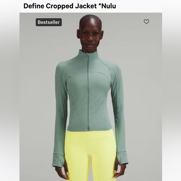 Lululemon Tidewater Teal Cropped Define jacket size 8 - Lululemon define jacket - Picture 8 of 13